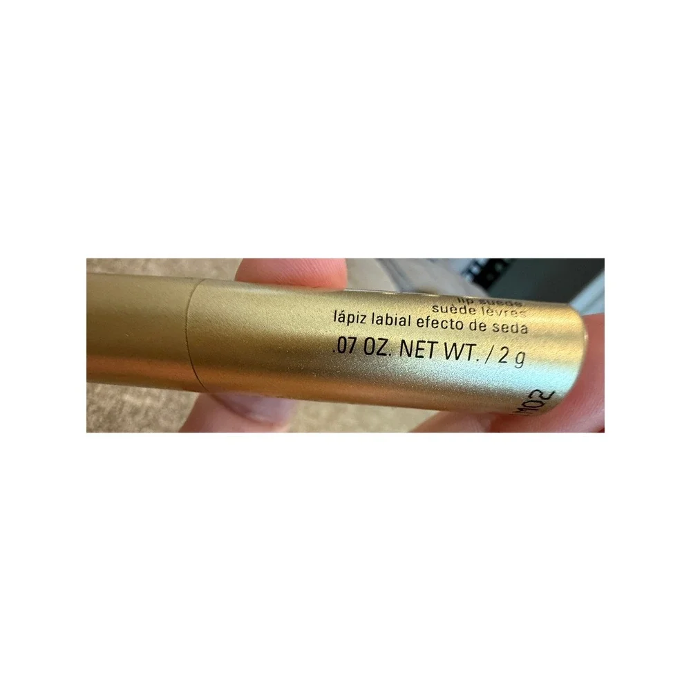Mary Kay Lip Suede Luscious Plum Prune Exquise‎ 045782 Gold Slim Stick .07oz 2g